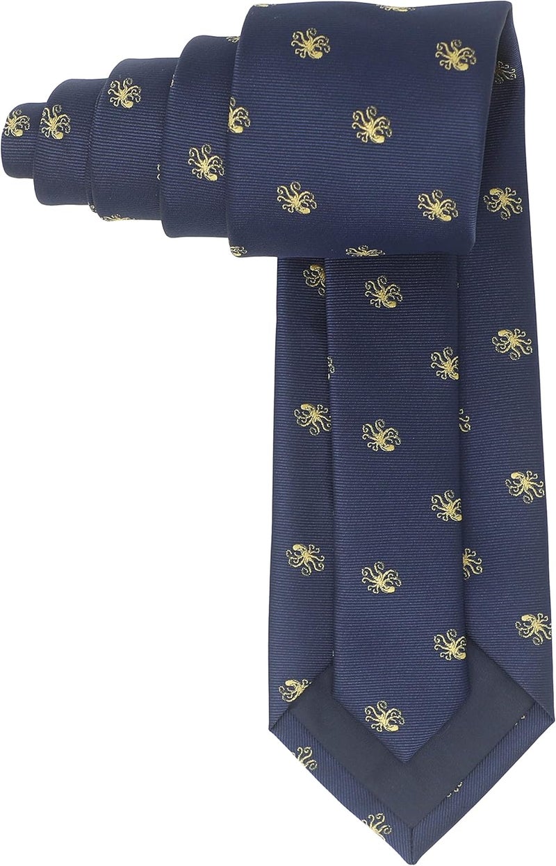 MENDEPOT Animal Pattern Necktie With Gift Box Sea Animal Pattern Tie Father's Day Birthday Gift Tie - Image 2